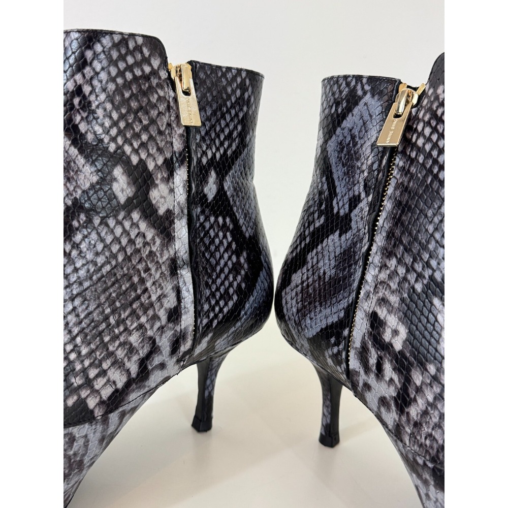 Anine Bing Ava Cloudy Boots Python Snake Pointed Toe Kitten Heel EU 41 US 10.5 - Picture 9 of 14